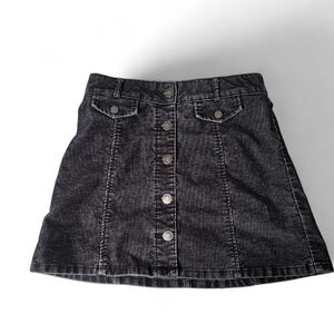 BDG Corduroy Button Front Skirt